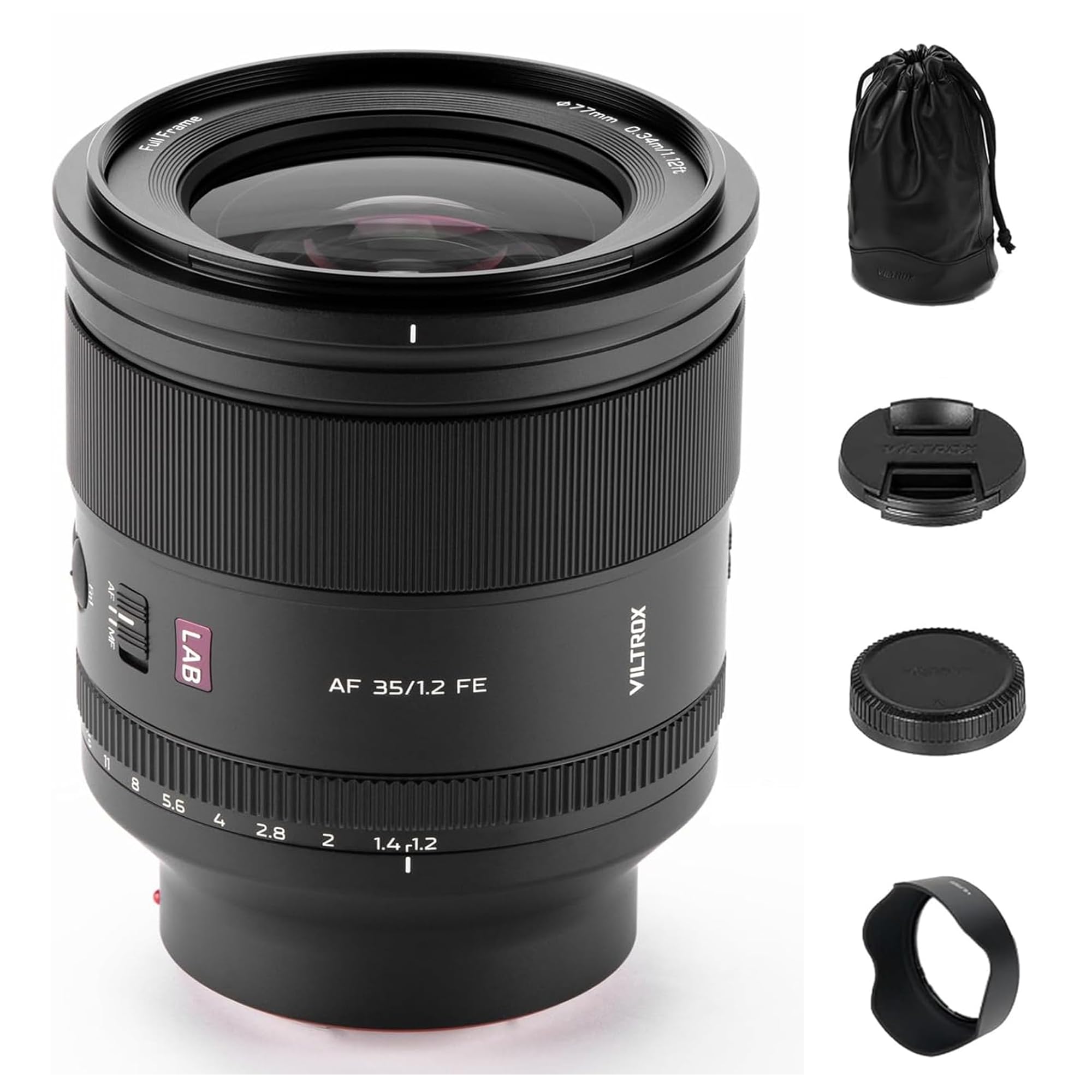 Amazon.com : Viltrox AF 35mm F1.2 LAB Full Frame Lens, Large