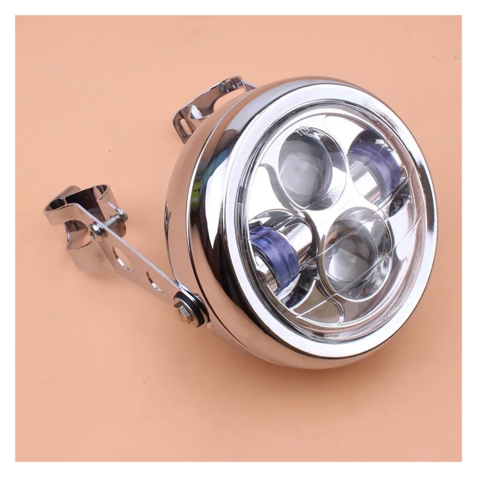 Phare moto universel LED pour remplacer une optique ancienne faiblarde