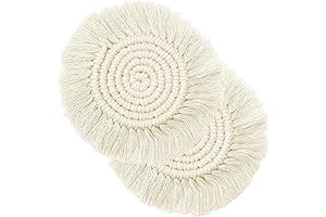 2 PCS Handmade Boho Coasters for Drinks