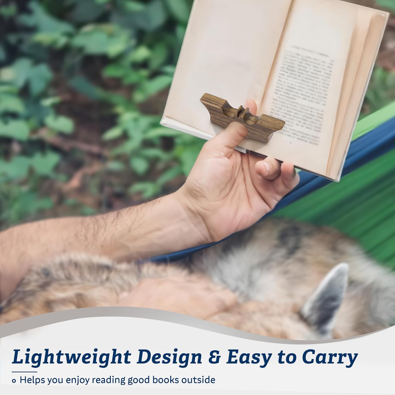 Bat Thumb Book Page Holder, Smooth Finish Walnut Wood Book Holder for Reading, Ideal Book Reader Gifts & Reading Accessories,Book Worm Gifts for Women, Thumb Book Page Holder - Book Lover Gifts - Image 7