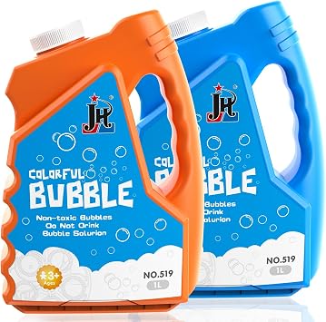 EagleStone 67 OZ Bubble Concentrated Solution Up to 5 Gallons Bubble Solution Refill for Bubble Machine, Gun, Wand, and Mower Bubbles Toys for Parties, Easter, Weddings, Outdoor Play