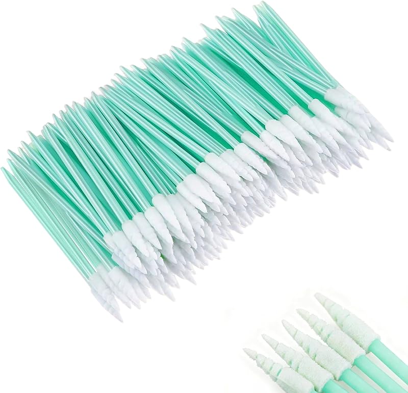 200 Pcs Cleaning Swabs Lint Free High Density Foam Sponge | Lab Tip Swab Sticks for precise cleaning of circuit boards Inkjet printers Camera lenses Optical lenses