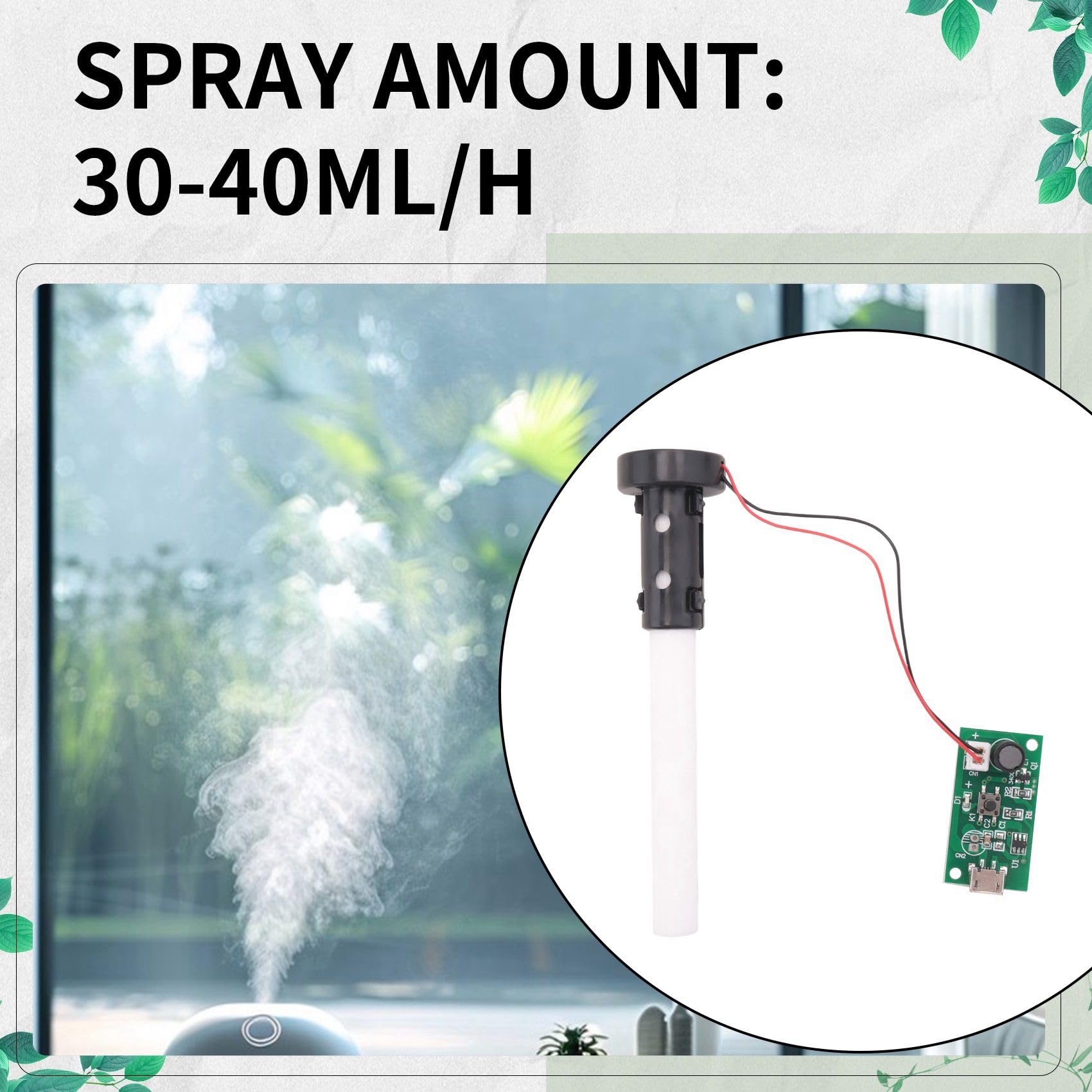 8 Pezzi 20MM ultrasuoni Fogger atomizzatore Piastra Accessori umidificatore Guarnizione in Gomma