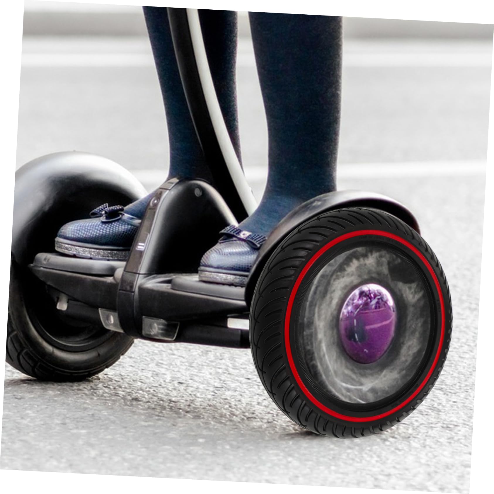Cabilock Pneu Plein pour Trottinette Électrique Pro Roue de Remplacement Honeycomb Solide Antidéflagrant Entretien Améliore Adhérence et Confort de Conduite