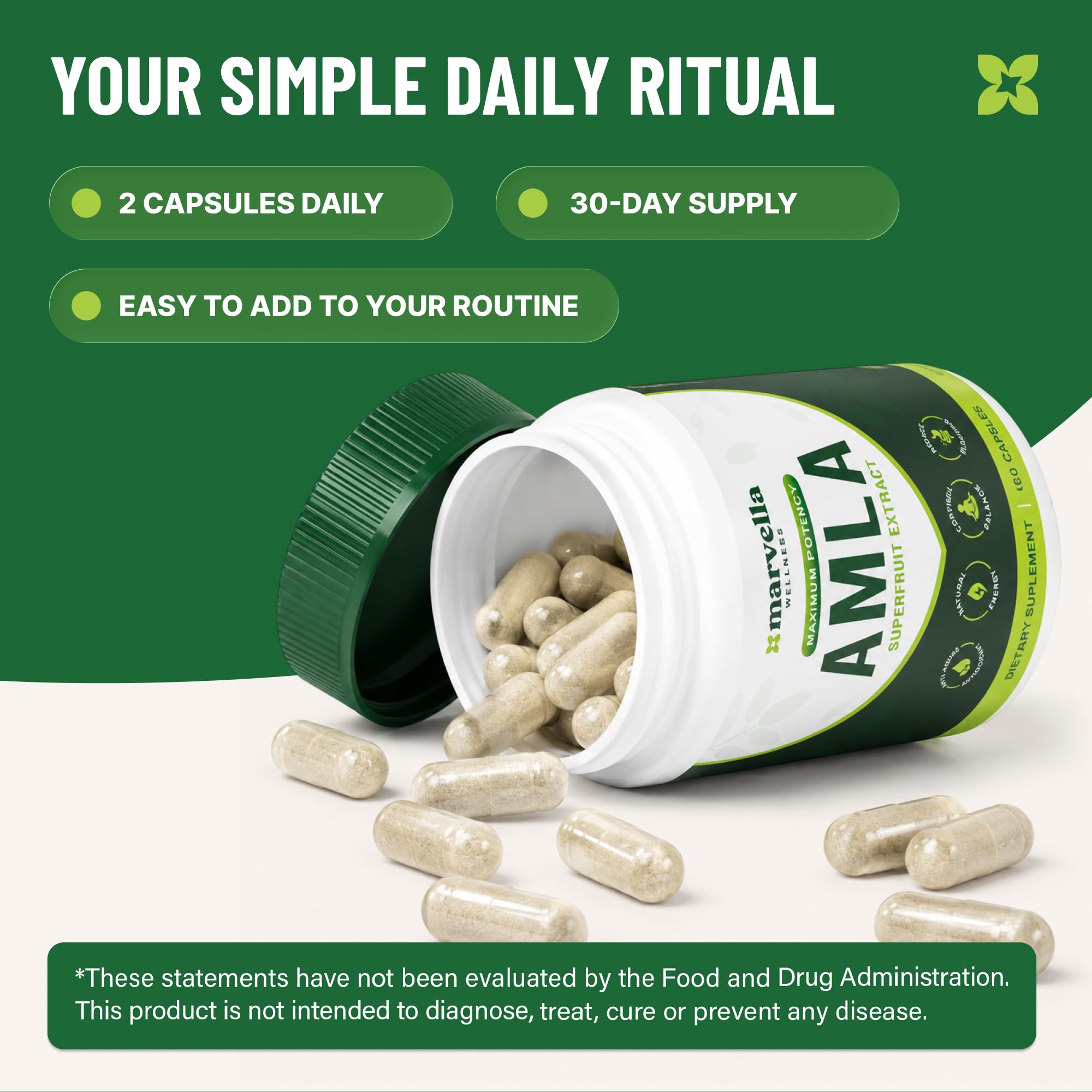 Organic Amla Capsules 1000mg – Indian Gooseberry Supplement for Antioxidant Support, Digestive Health & Natural Energy – Organic Amla Fruit Powder, 60 Capsules — Amazon image 5