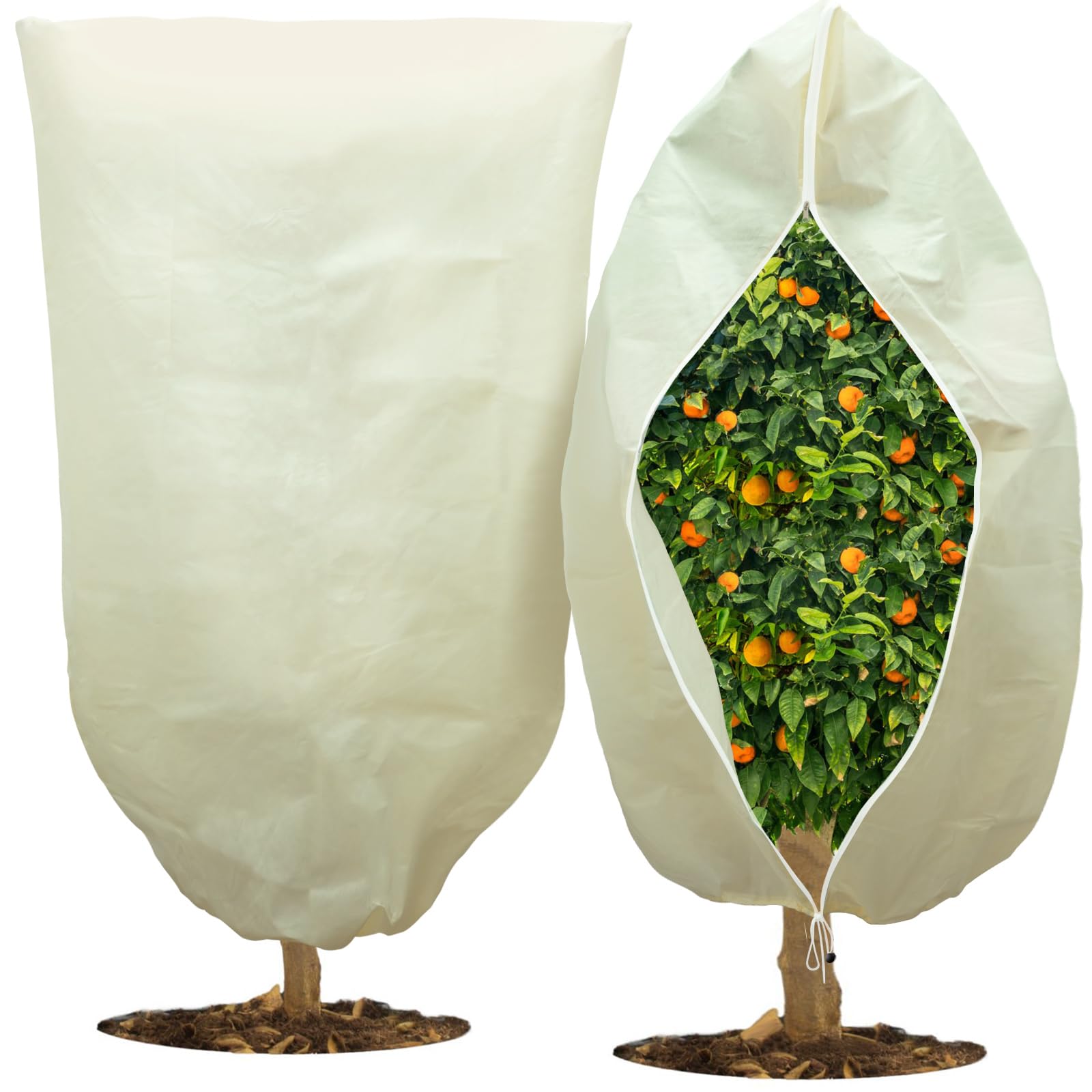 Jsdoin Pflanzenschutzhaube 120x180cm - Frostschutz Für Kübelpflanzen Winterfest