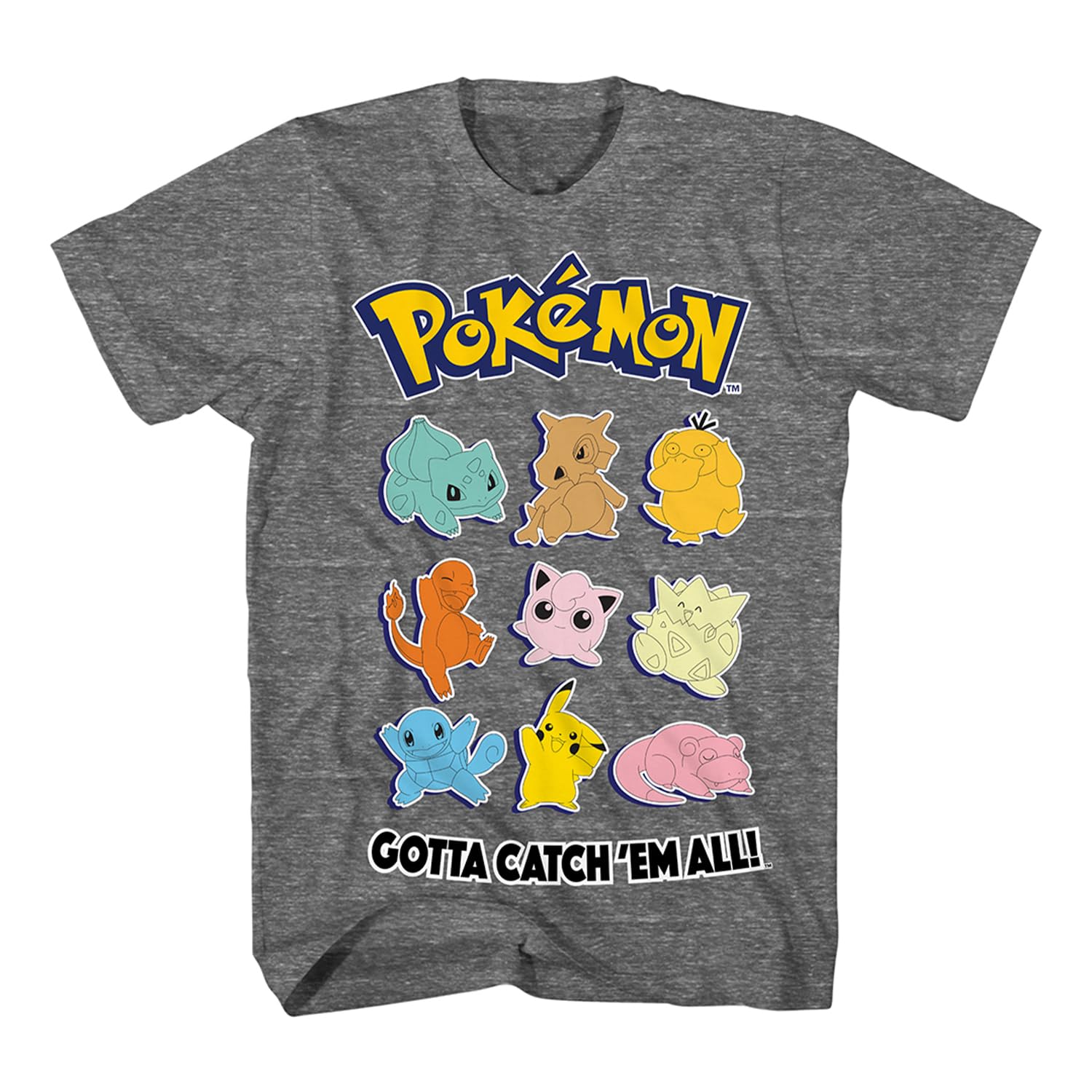 Mens Pikachu Game Shirt - Gotta Catch Em All - Official T-Shirt