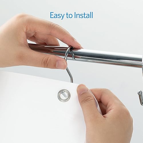 Miniatura 5 de EHZNZIE - Forro de cortina de ducha ligero, PEVA 4G, resistente a las manchas, impermeable, sin olores químicos, con ojales de metal inoxidable, 72
