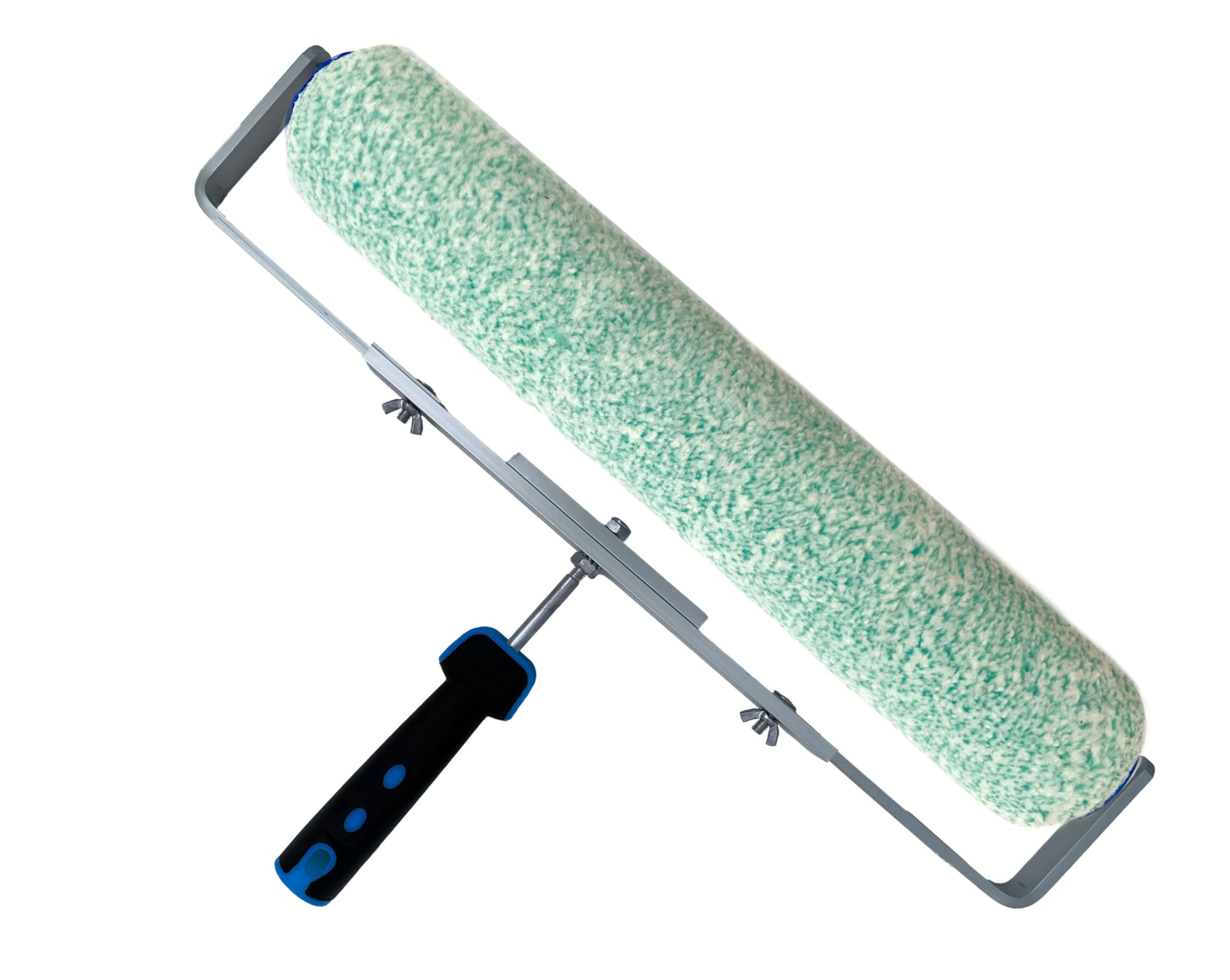 PAINTER - Komplettes Malerset 6in1, 2 Malerwalzen 10cm, 2 Farbwalzen 40cm, Verstellbarer Griff, Handgriff, Farbwanne, Einsatz für Farbschale, Komplettset für Malerarbeiten - Dual Professional