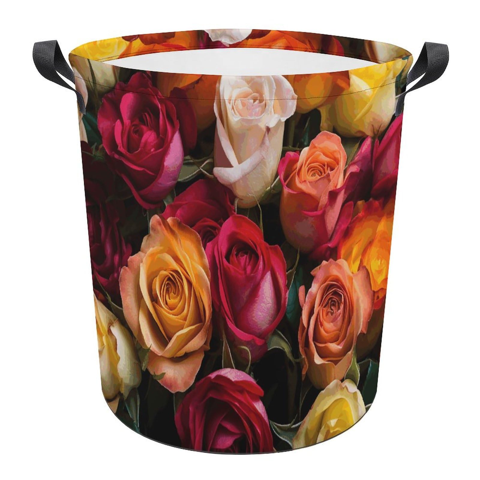 Panier à linge imperméable et pliable avec poignées pour salle de bain