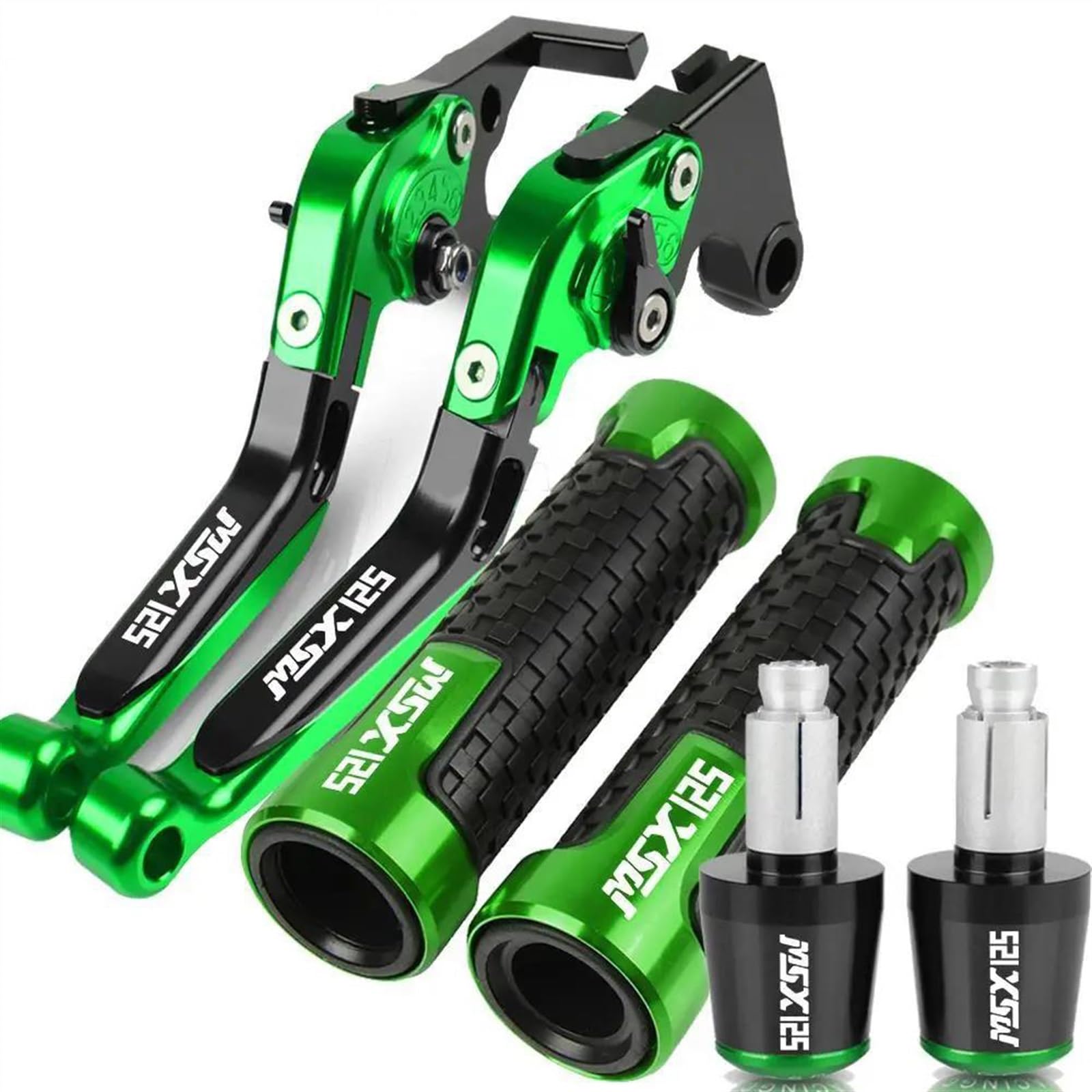 Levier de frein moto 22mm Honda Grom MSX125 en alu CNC usiné poignée réglable de précision