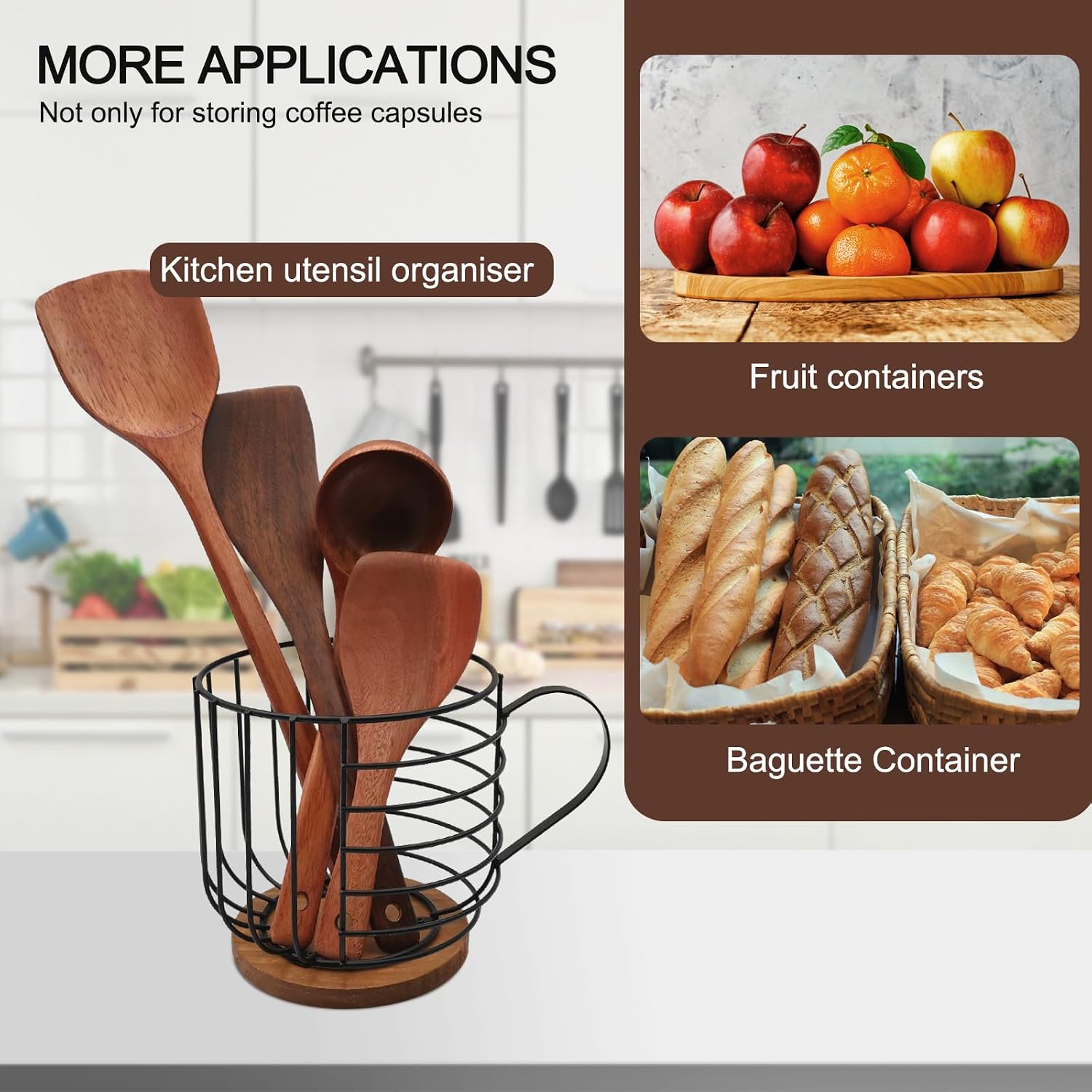 Coffee Pod Holder Organizer, Capacity K Cup Holder and Espresso Pod Holder