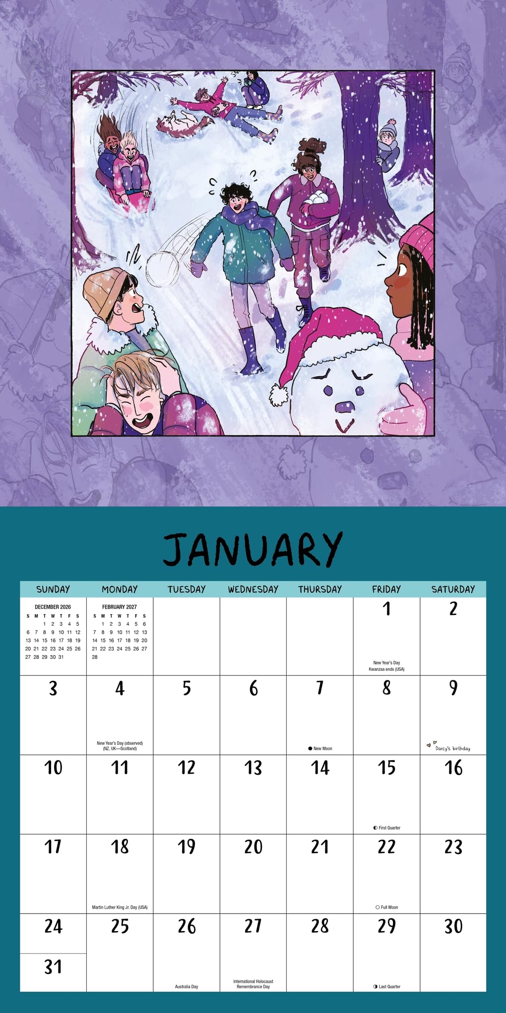 The Heartstopper 2027 Calendar: With art by Alice Oseman, and bonus poster!