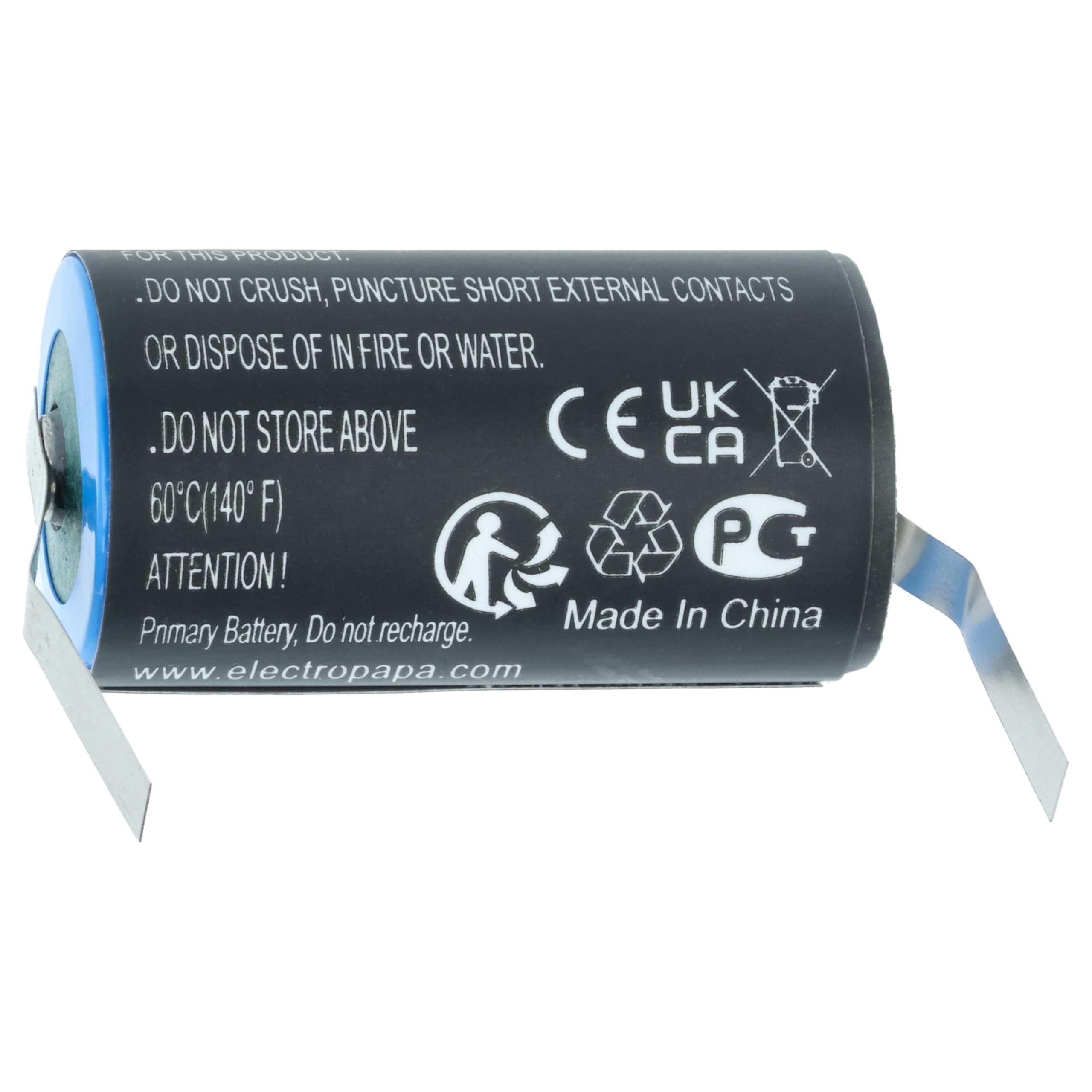 vhbw 10x Batteria compatibile con Omron RQANS1 3G2A9BAT08 (1600mAh, 3,6V, Li-MnO2)