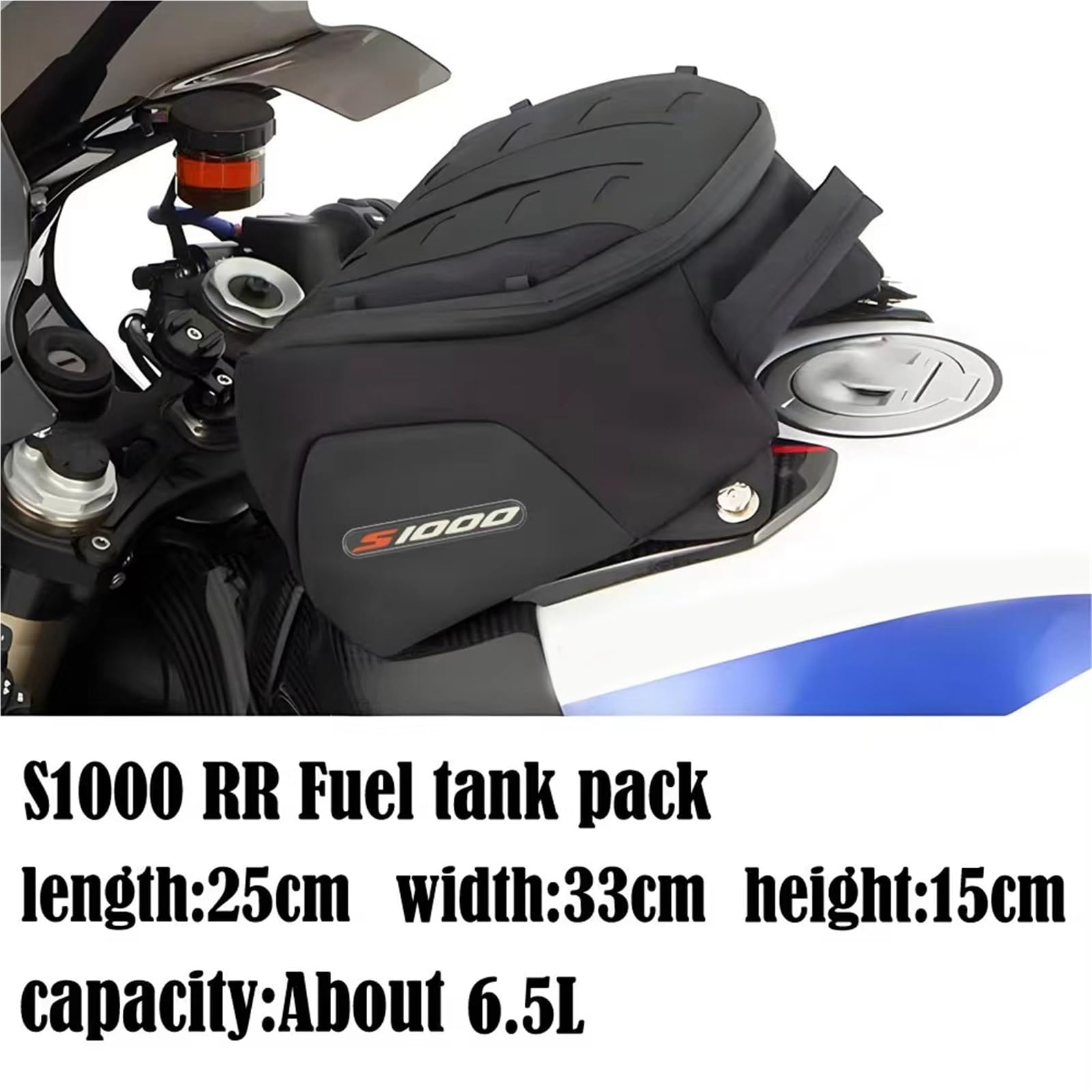 Per BMW S1000RR S1000 RR S1000R R Accessori Moto Borsa Da Serbatoio Carburante Di Immagazzinaggio Dei Bagagli Kit Nero 2019 2020 2021 2022 2023 2024 2025