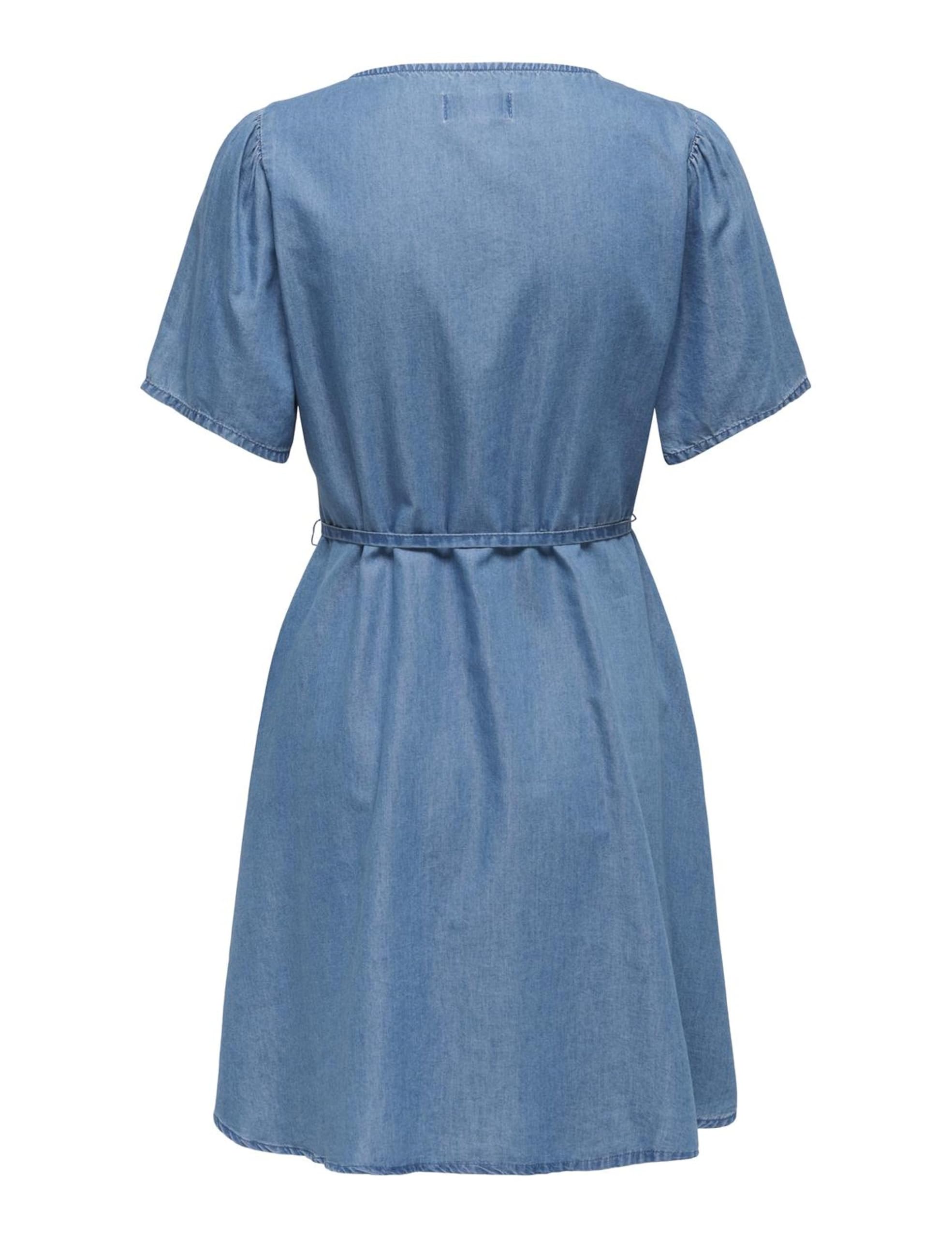 ONLY Damen Onlevida-Bea S/S Short Dress DNM Qyt