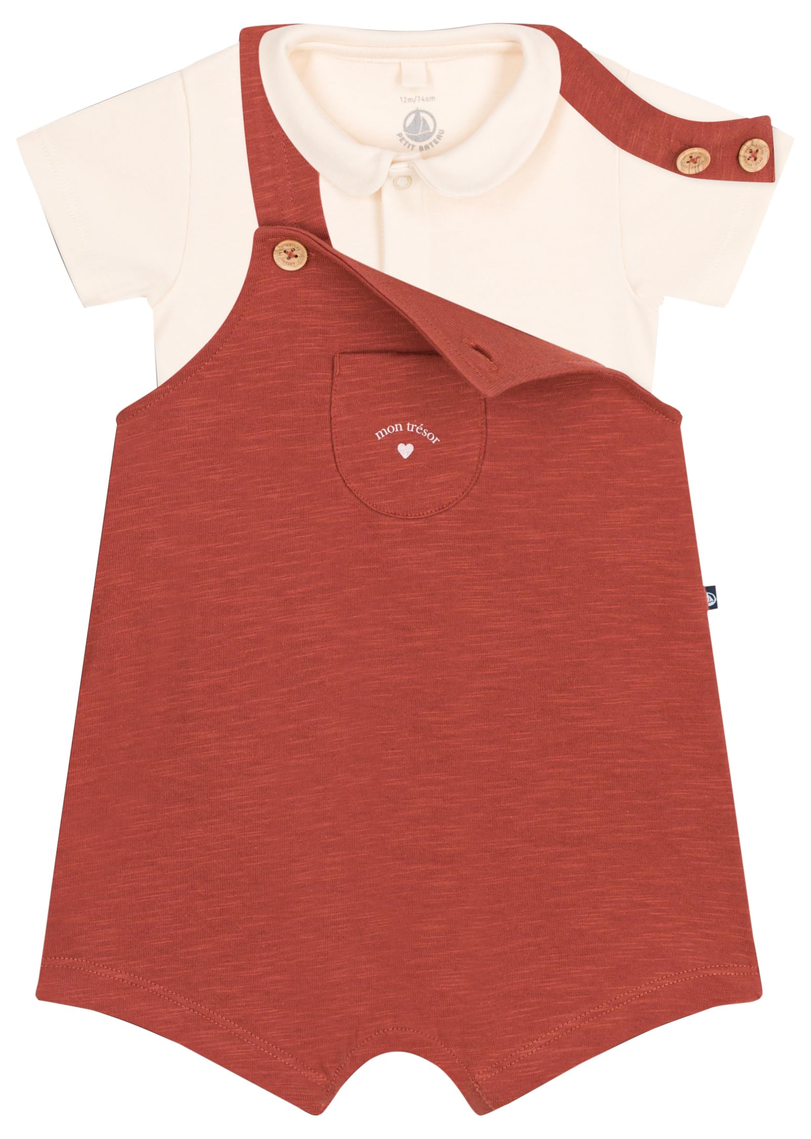 Petit Bateau Unisex Baby A09mp Latzhose (1er Pack)