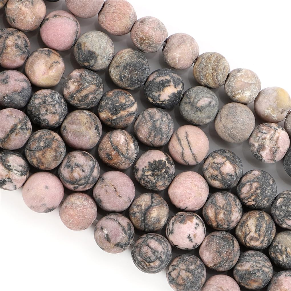 Perles en pierre naturelle mate pour fabriquer vos bracelets et colliers