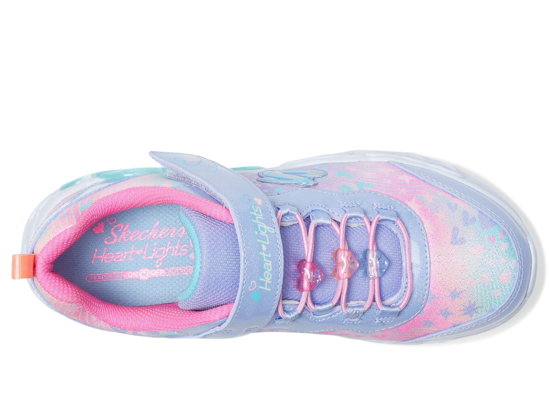 Skechers Infinite Heart Lights - Zapatillas para niñas