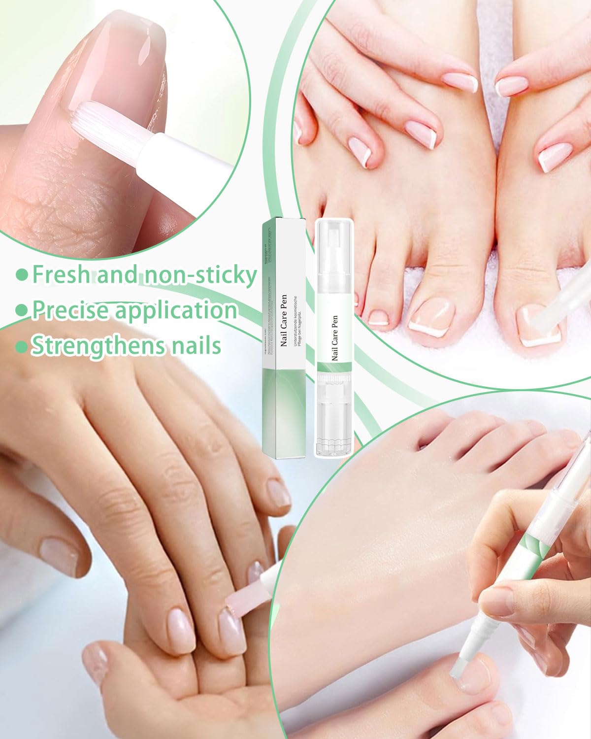 3 pièces Health Routine Nail Care Pen,Stylos soin des ongles et cuticules avec huile de tea tree,Soin cosmétique pour nourrir, renforcer et améliorer l’apparence des ongles et des pieds abîmés