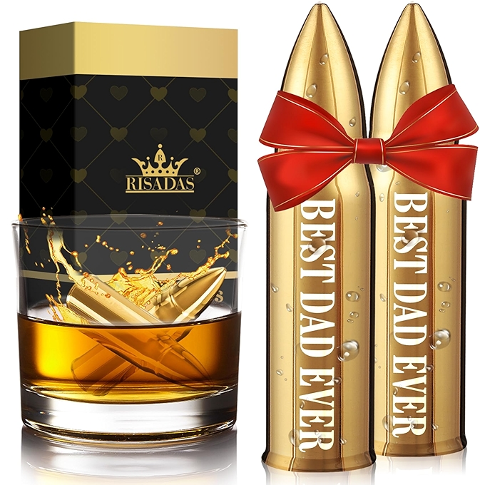 父亲节父亲礼物创意金色威士忌石子套装