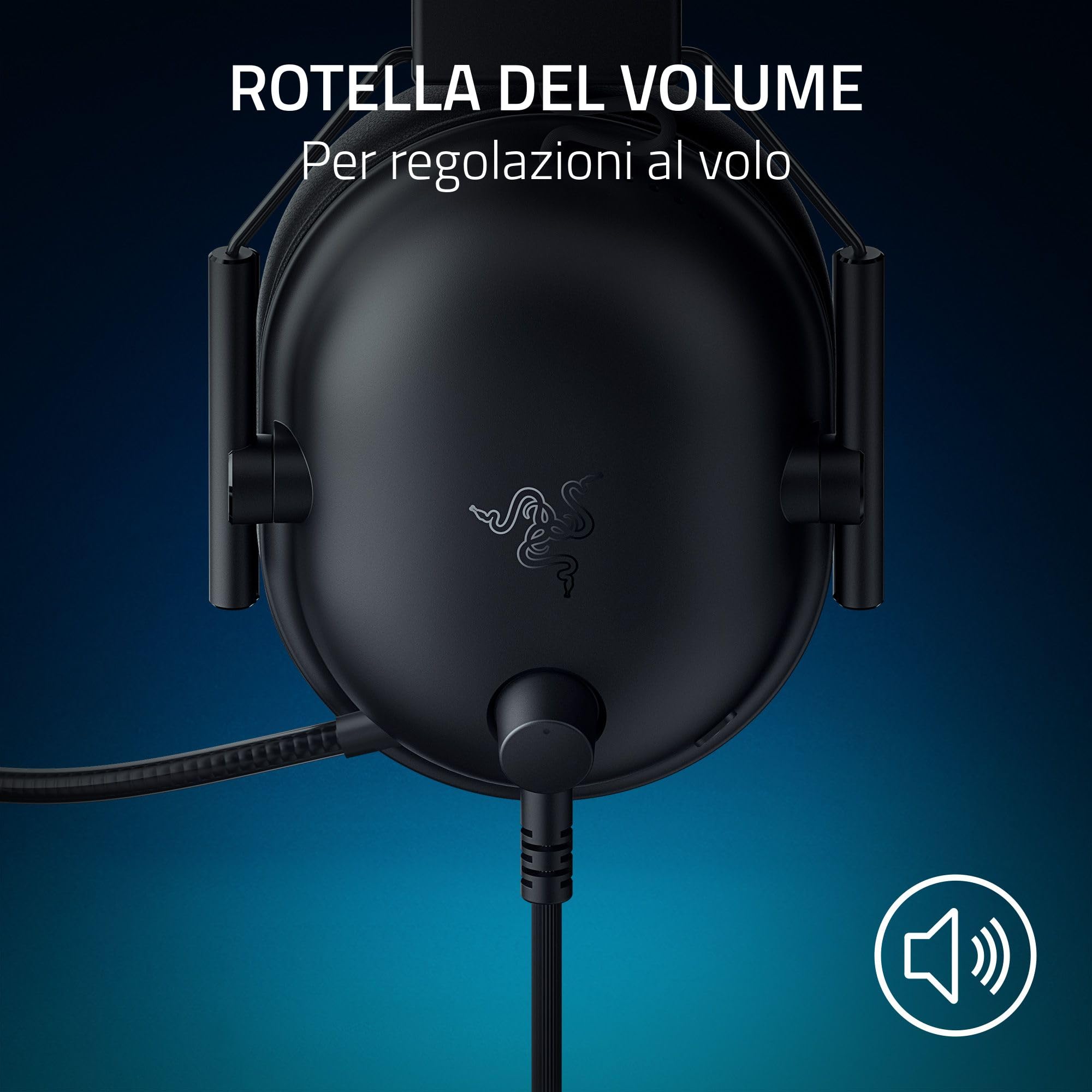 Razer Blackshark V2 X PlayStation Cuffie Esport PS5 Microfono Cardioide Driver 50mm Cancellazione Passiva Rumore 3,5mm PC Nero
