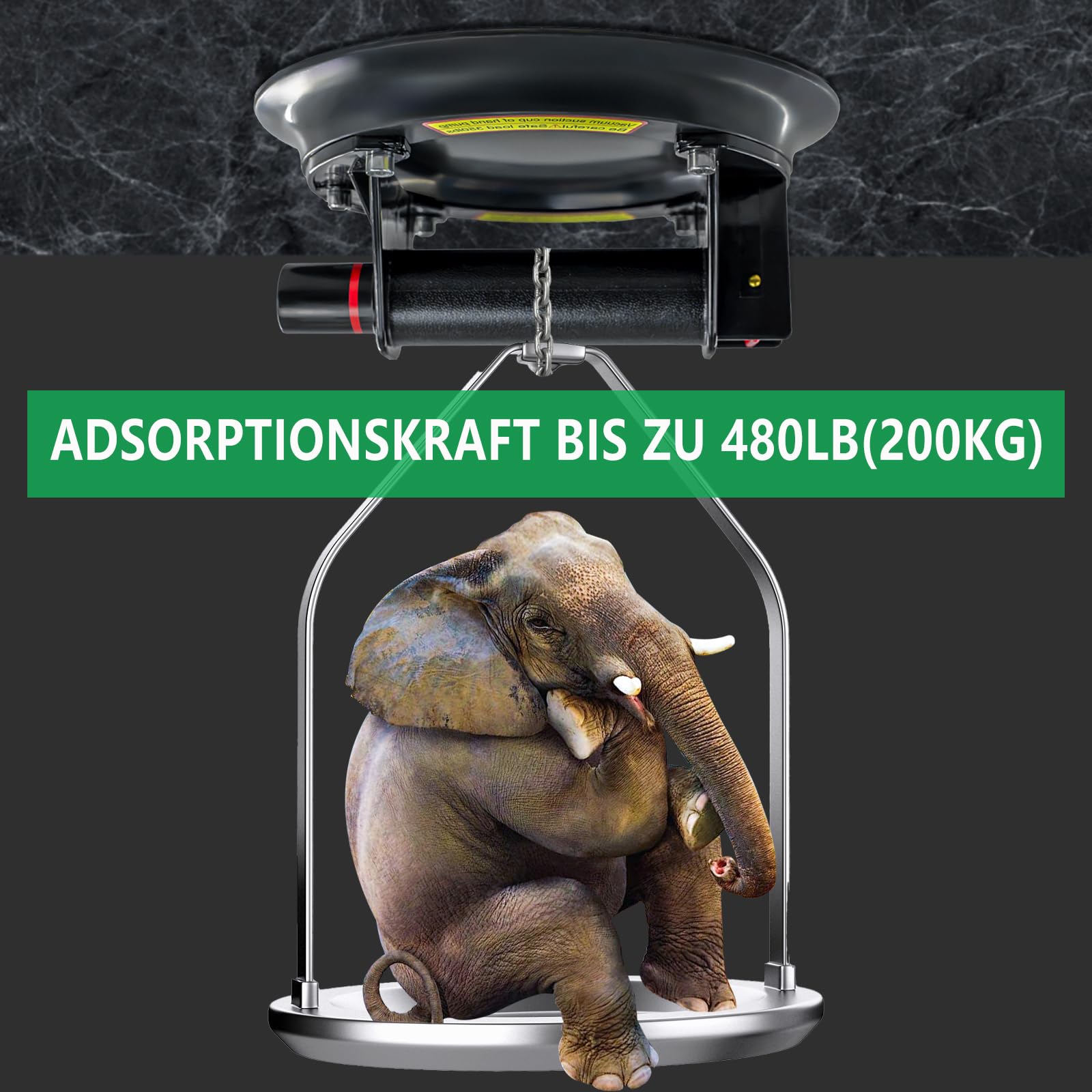 2er-Set Fliesensauger, Glasheber, Vakuumheber für die Handhabung von Glas, Marmor, Glasur, Saugheber für Fenster & Pflastersteine Saugnäpfe mit Tragetasche, Max 480lb (200kg) Tragfähigkeit