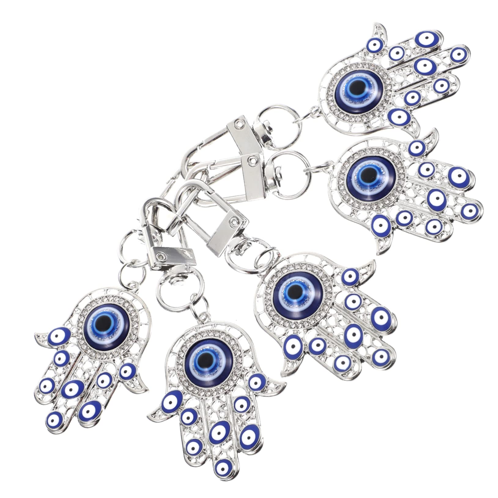 Vaguelly 20piezas Llavero De Mano De Fátima Ojo Maligno Colgante Decorativo Para Bolsos Amuleto De Protección Diseño Compacto y Ligero Para y Uso Diario