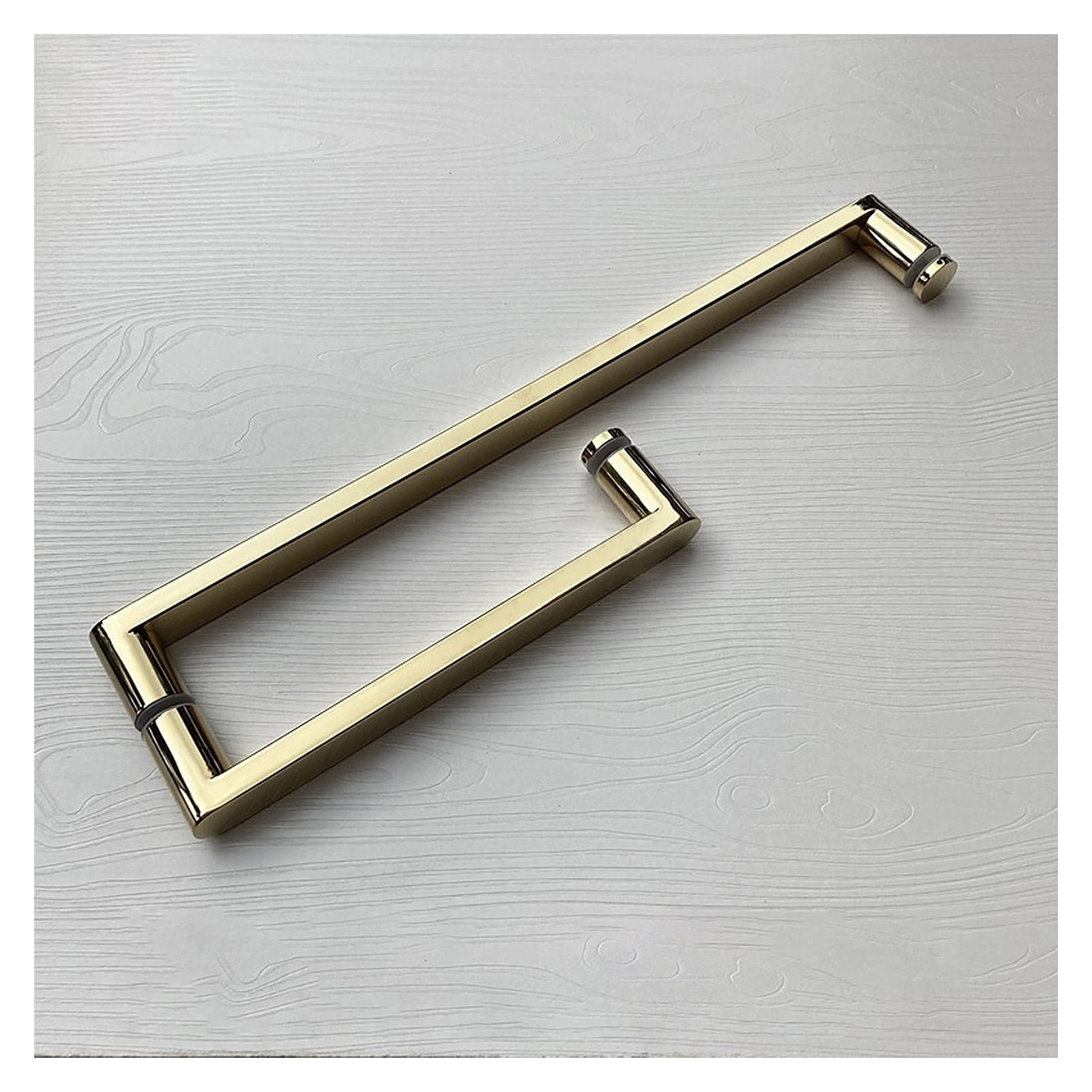 Poignée de porte de douche en verre salle de bain inox chrome poli poignée à pousser