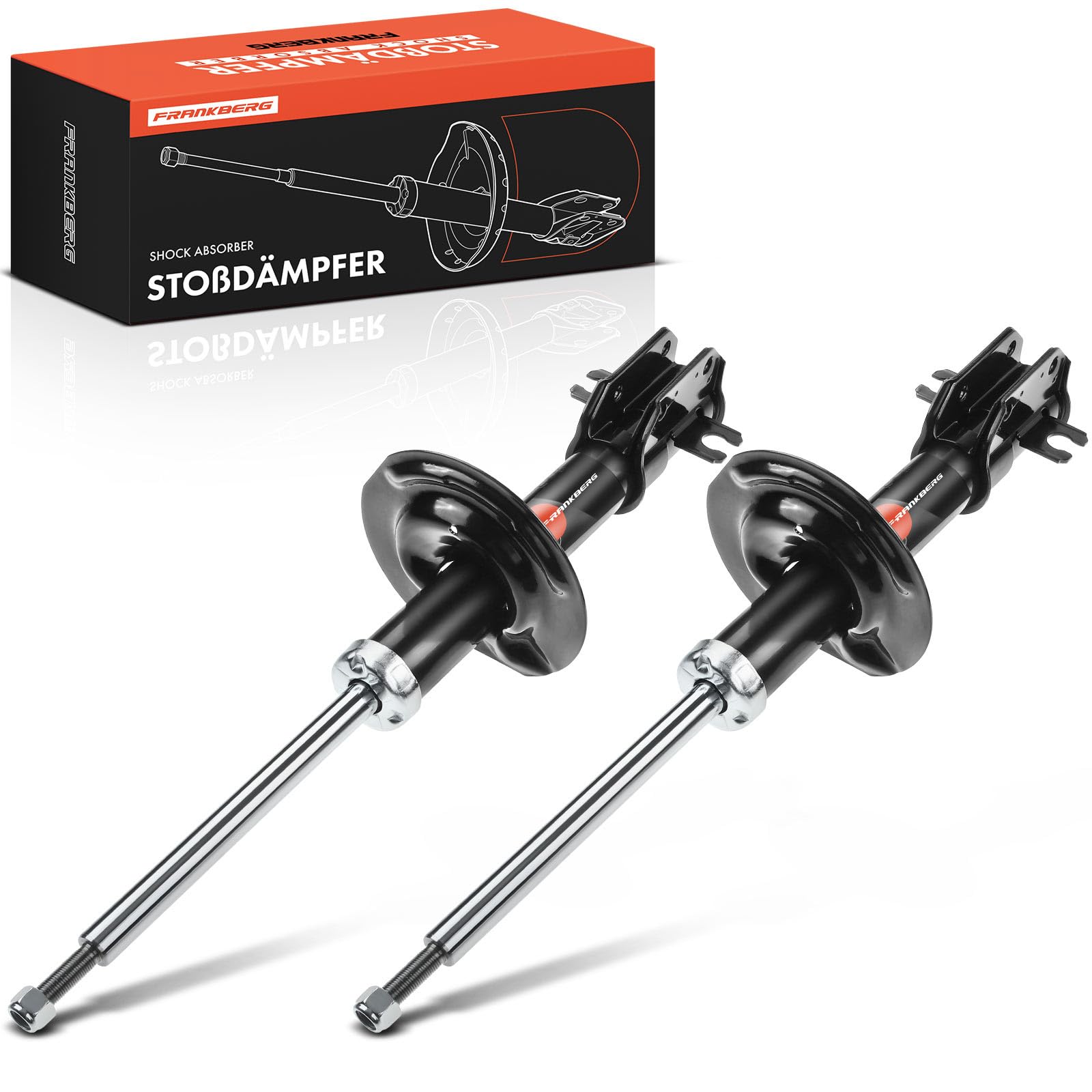Frankberg 2x Ammortizzatori per sospensioni Ammortizzatori per telaio Anteriore sinistro destro 545mm Pressione del gas Compatibile con Punto Furgone/Compatto 188 Punto 188 Replace# 280371, 46749450