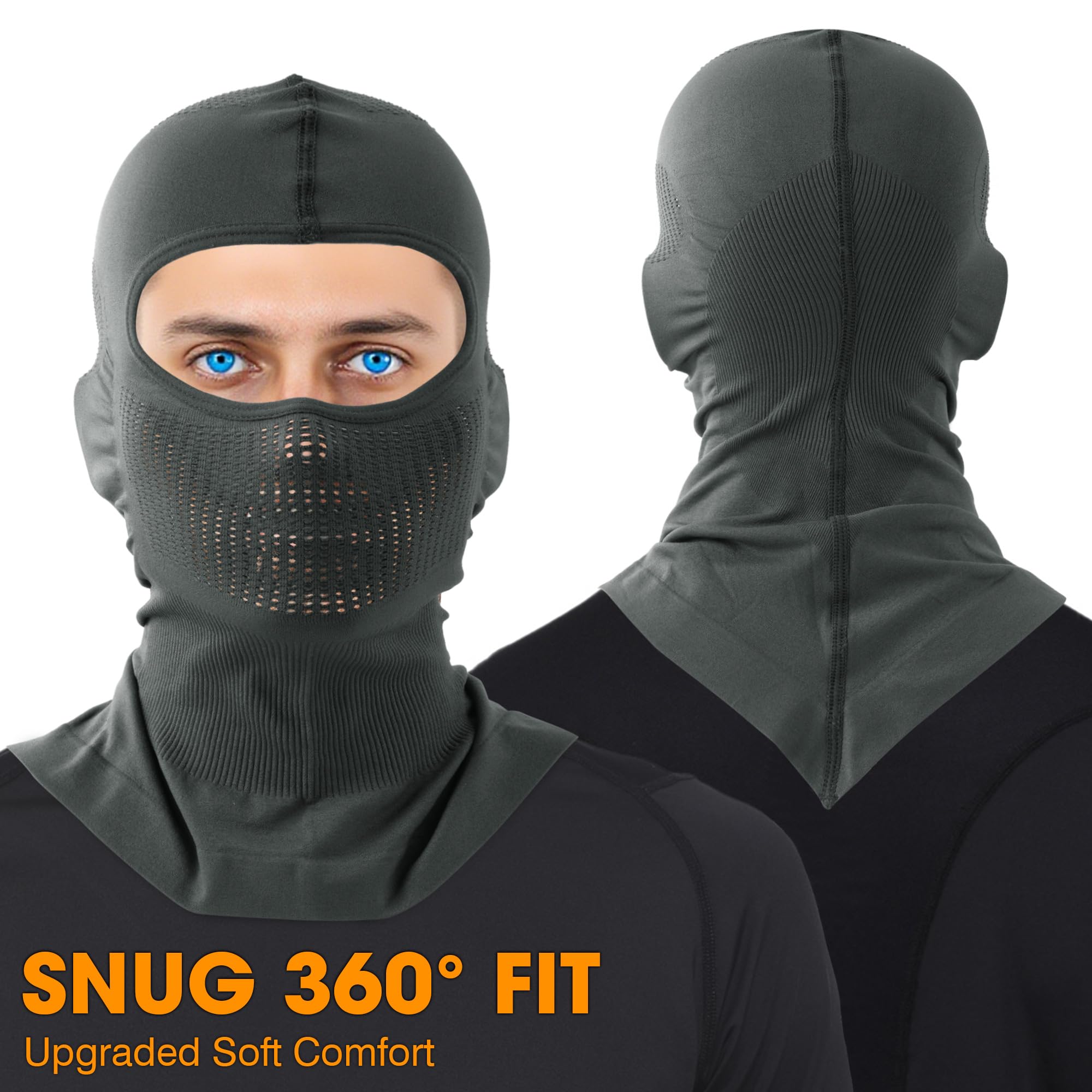 WTACTFUL Super Breathable - 1 Pack 2 Pack Motorcycle Face Mask for Riding Racing Cycling Ski Snowboard — view 5