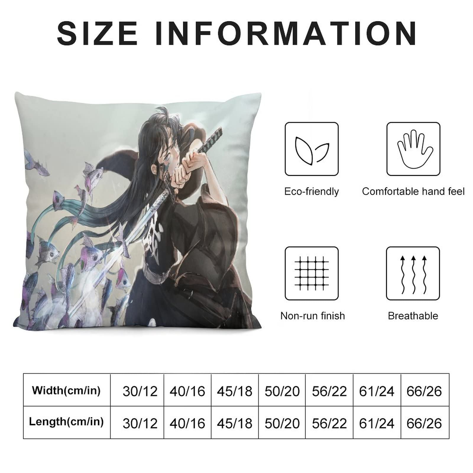 Amazon｜時透無一郎 霞柱 枕カバー クッションカバー 抱き枕