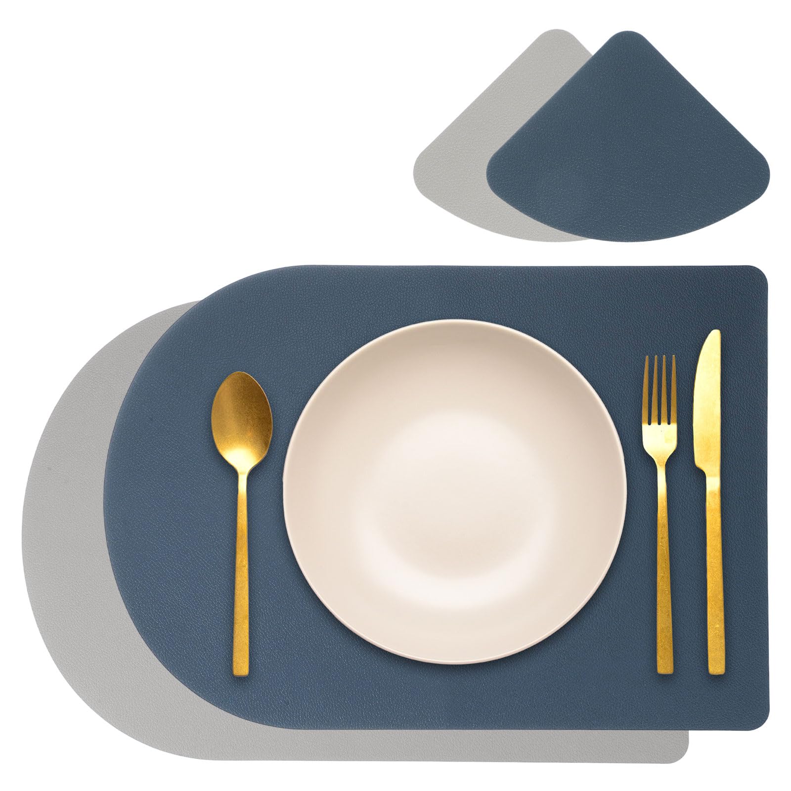 Set de table synthétique imperméable résistant huile chaleur x2