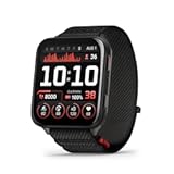 Venu® X1&comma; Thin and Lightweight GPS Smartwatch&comma; AMOLED Display&comma; Advanced Health and Fitness Features&comma; Black with Slate Titanium Caseback and Black ComfortFit Nylon Band
