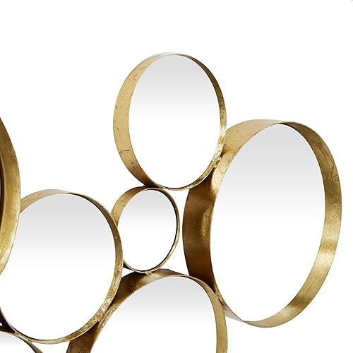 Miniatura 4 de CosmoLiving by Cosmopolitan - Espejo de pared de metal para habitación, espejo de entrada, espejo de pared de 54 x 2 x 21 pulgadas, dorado