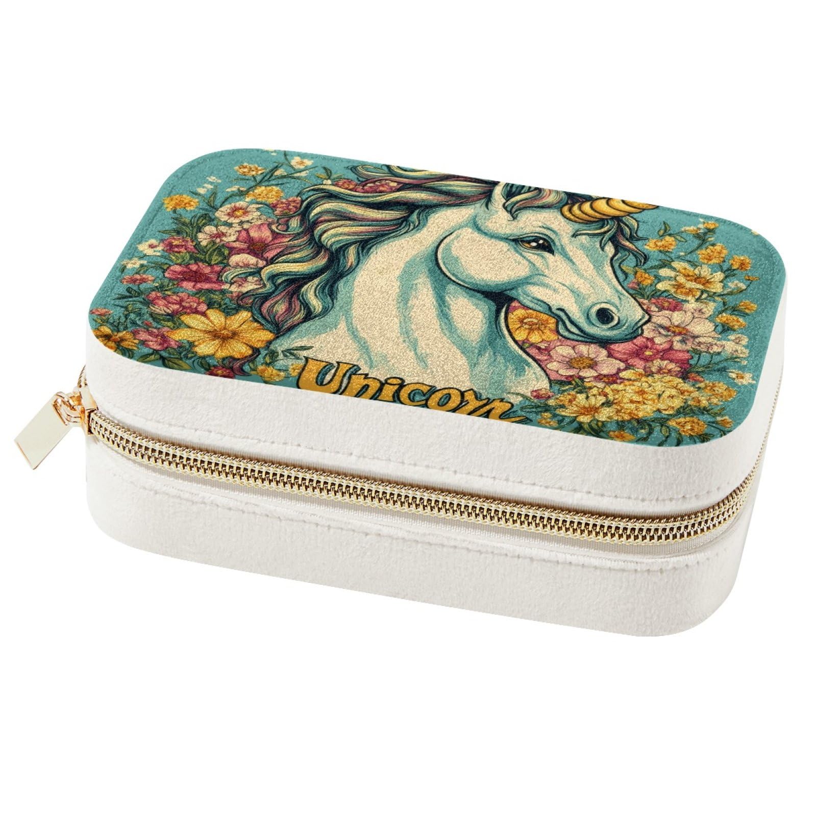 Organiseur de bijoux de voyage licorne : emportez vos colliers et bagues en vacances sans nœuds