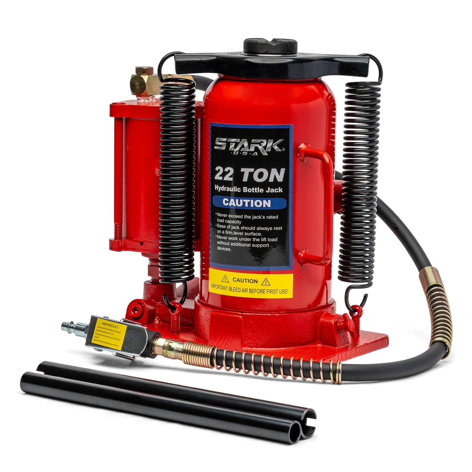 Stark USA 22 Tons Pneumatic Air Bottle Hydraulic Manual Bottle Jack Hoist Maintenance of Automobiles, Agricultural Vehicles, Trucks, Mobile Machinery