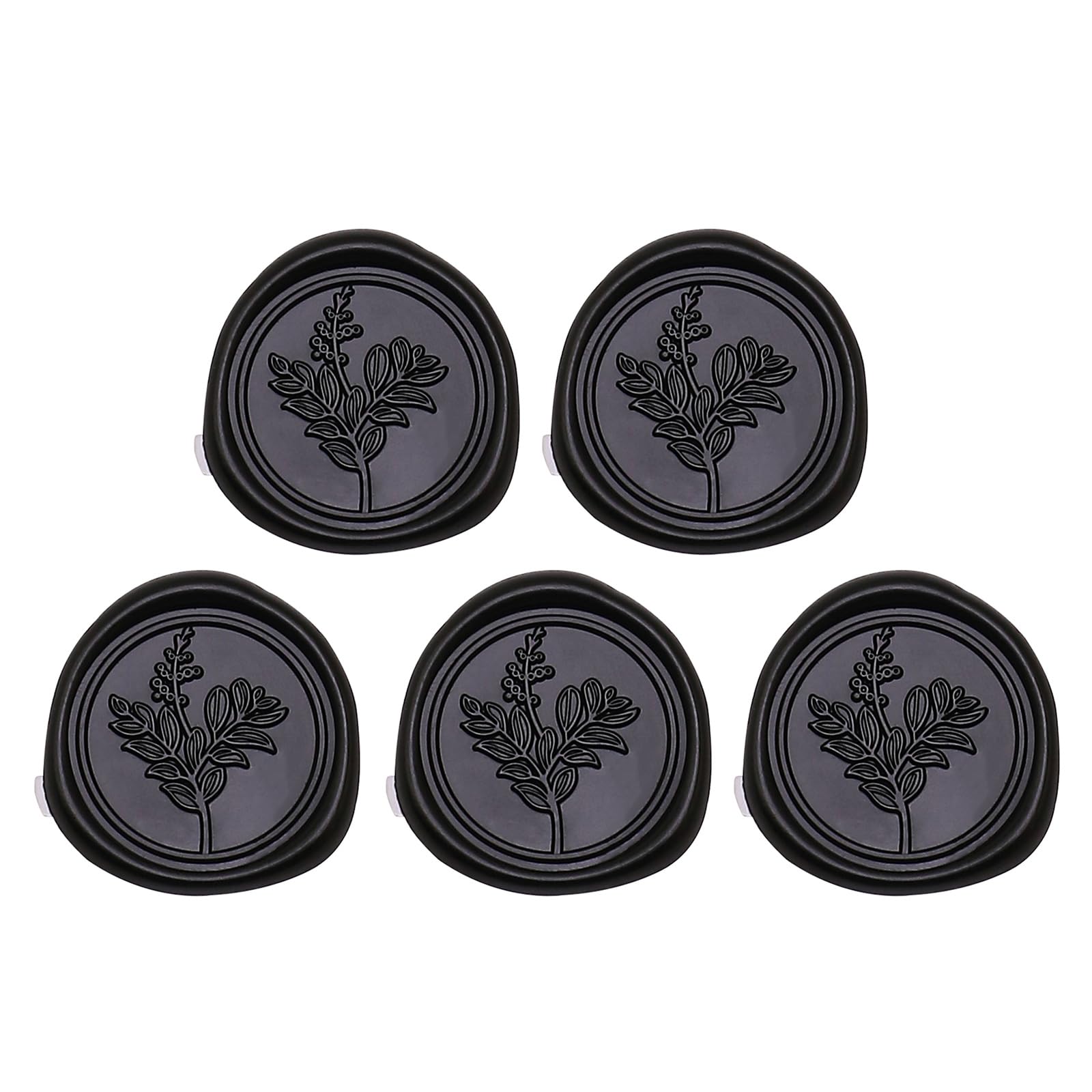 5 / 10Pcs Antique Embossed Seal Stamp Sticker Adhesive Labels for Invitations Envelope Holiday Greeting Card Antique Sticker