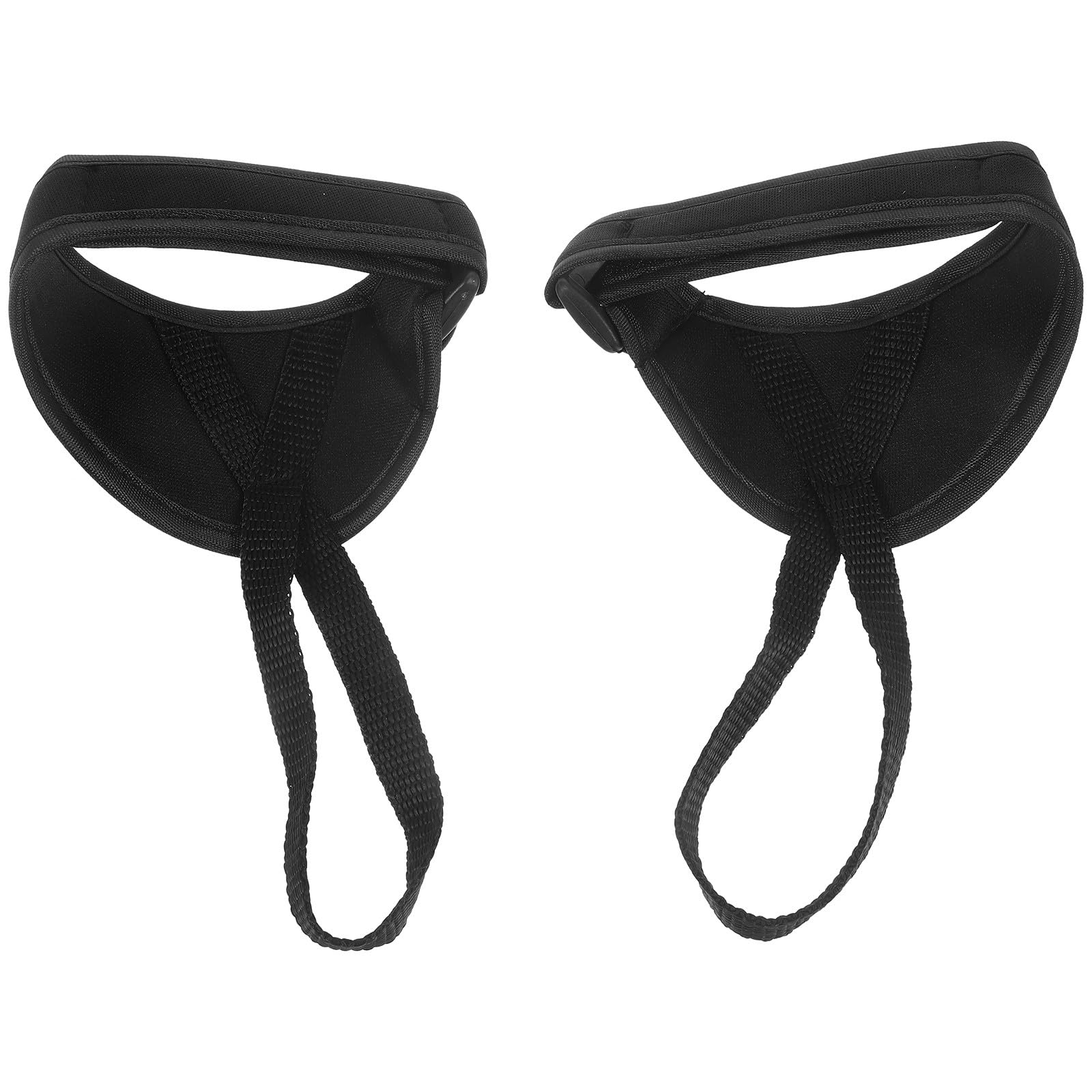 Paire De Dragonnes Ajustables Pour Bâtons De Ski Et Randonnée – Polyester, Réglables, Compatibles Tiges Larges Et étroites, Noir