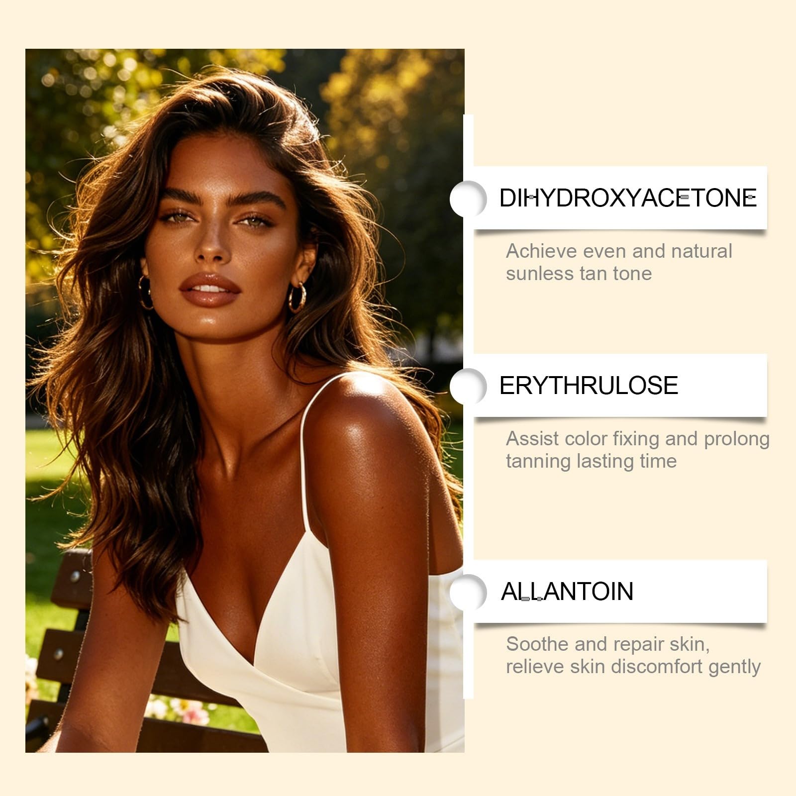 SUN-FREE GLOW TANNING MICRONEEDLE PATCHES, Autoabbronzante per Unisex, Natural Bronze Finish, Even Complexion, Anti-Orange Hue, Hydrating Formula Suits All Epidermis