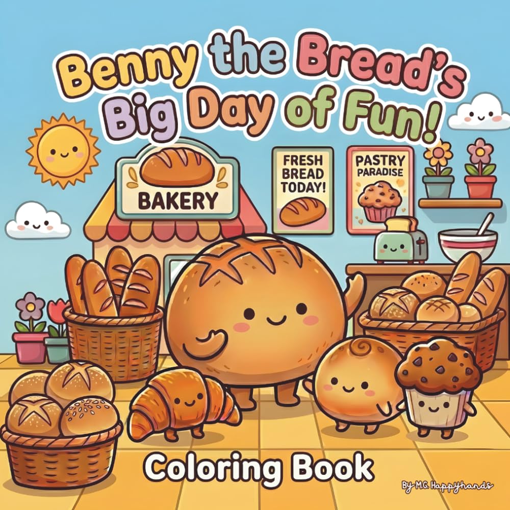 Benny the Bread’s Big Day of Fun Coloring Book