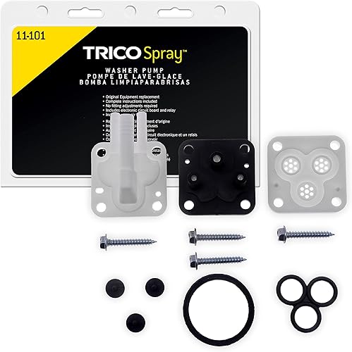 Miniatura 29 de TRICO Bomba de Lavado de Parabrisas Automotriz de Repuesto con Rociador (11-528) Compatible con Años de Modelo Selectos de Chrysler, Dodge, Jeep