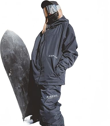 AIRPOSE ブラック スノーボードウェア Amazon.co.jp: [COSPLEE] AIRPOSEスノーボードウェア 上下セット