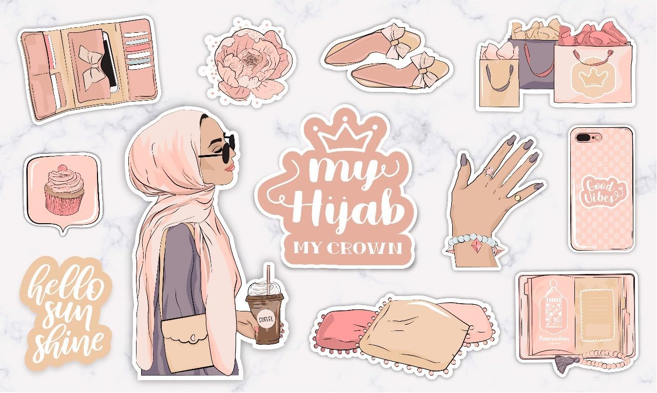 Shivoid Laptop Stickers for Journal Supplies Kit, Phone Case, Quotes Stickers for Scrapbook, Cute Aesthetic Korean Accessories for Girls, Vinyl, Self Adhesive (Style 10) (B0DCSXH28N) Amazon Price History, Amazon Price Tracker