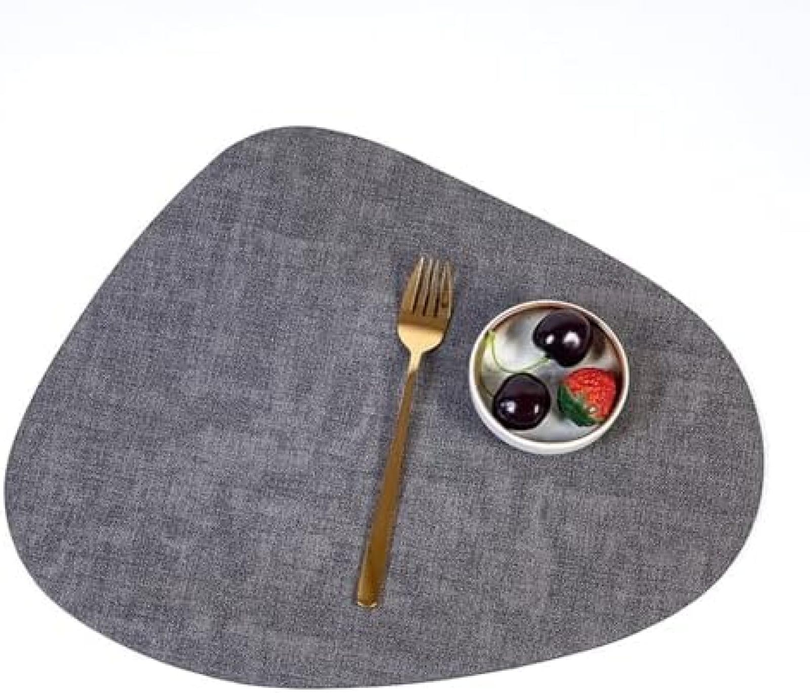 Set de table en cuir lavable en forme de goutte pour repas de Noël réussi