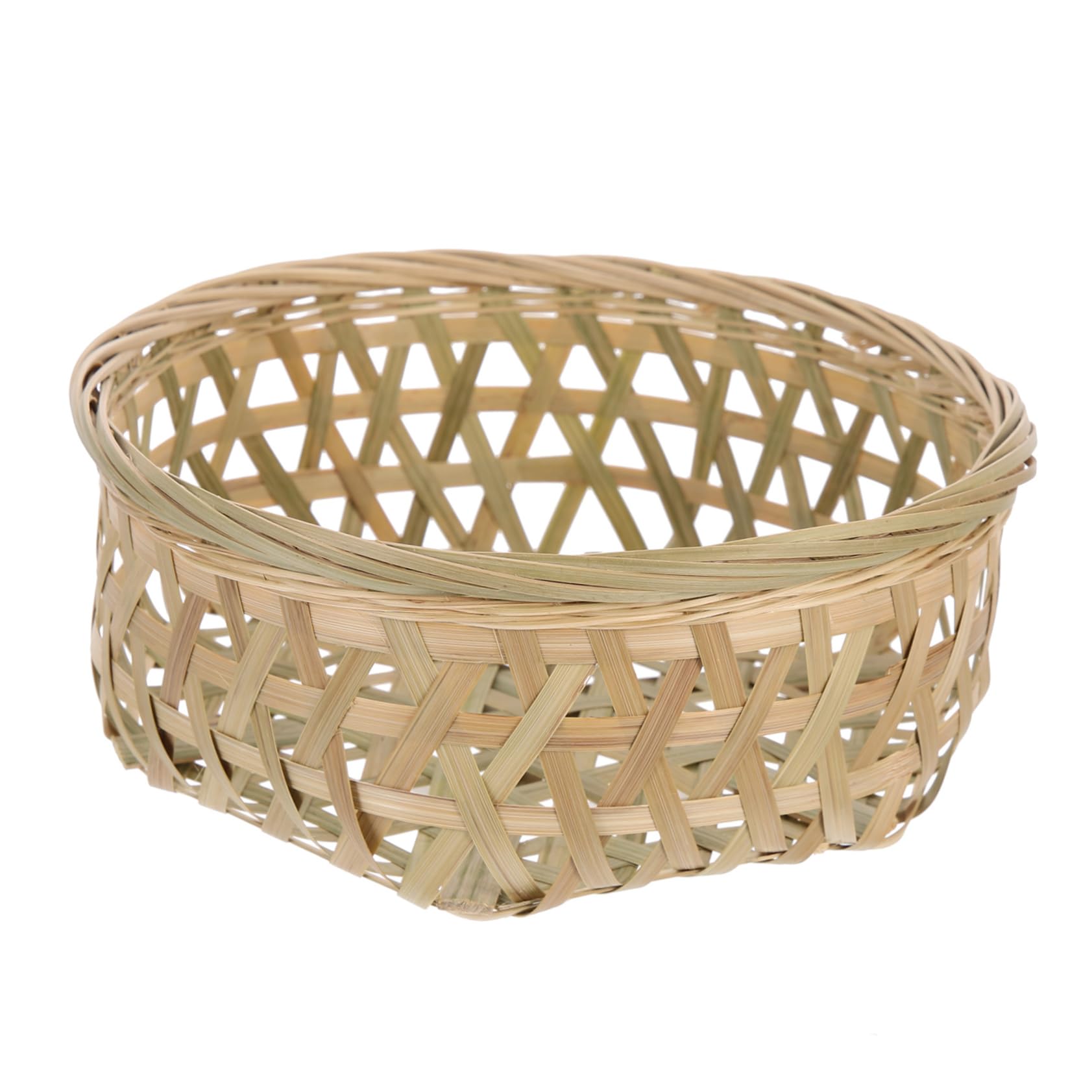 HOMOCONO Basket Food Storage Basket Rolling Pin Holder Bread Storage Baskets Wicker Decor Bread Tray Weaved Basket Woven Bread Basket Veggie Tray Hand Decor Khaki Weaving