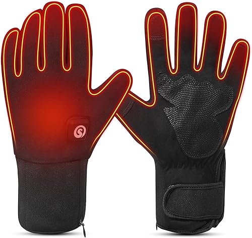 Guantes térmicos para hombres y mujeres, guantes eléctricos recargables con batería para deportes de invierno, artritis, Raynaud para invierno,