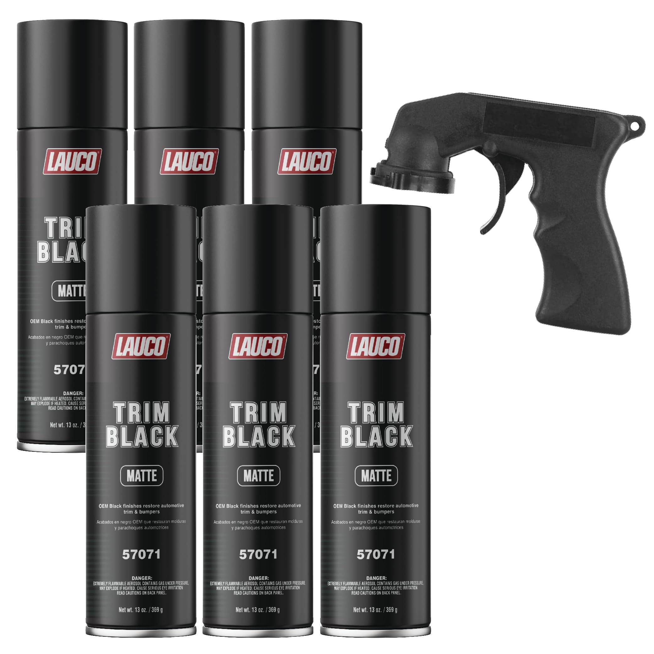LAUCO Trim Black Matte 6-Pack