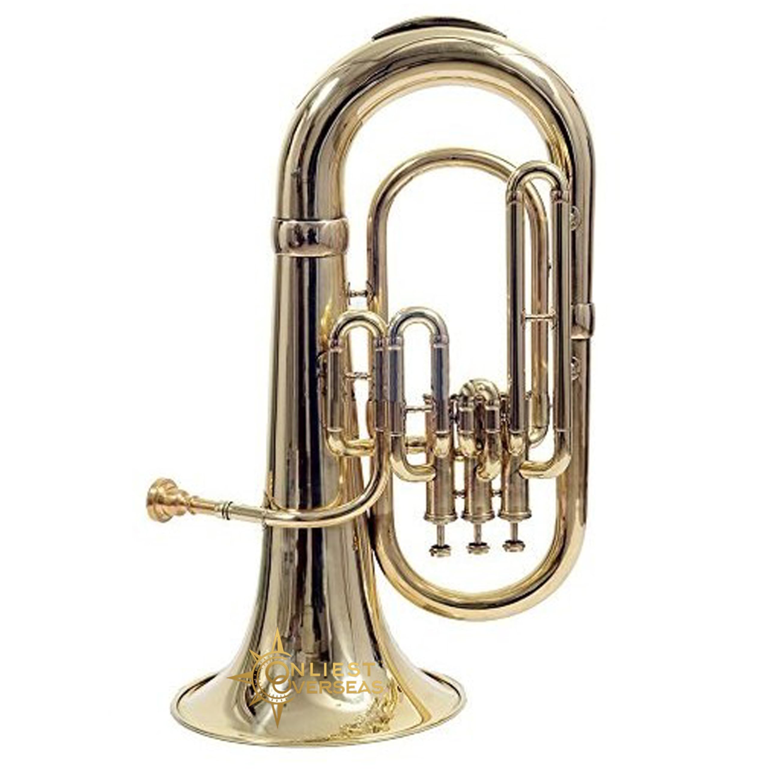 Euphonium Instrument en laiton à 3 valves avec tonalité chaude, valves lisses, pour musiciens et étudiants