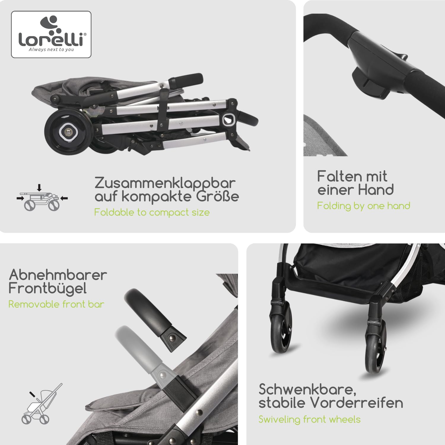 Lorelli Passeggino Myla Black